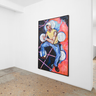 Ibrahim Meïté Sikely, Je deviendrai ce que j'aurais dû être, vue d'exposition. Avec l'aimable autorisation de la Galerie Anne Barrault. Photo d'Aurélien Mole