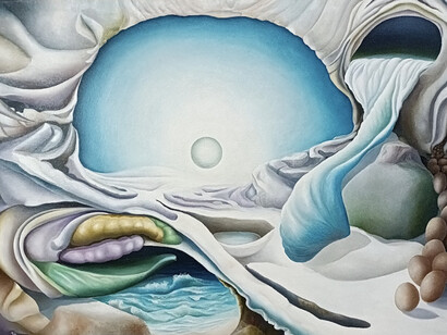 Fillinne, artiste peintre et plasticienne. Ses prestations en galeries d’art révèlent sa détermination © Pascal Pery