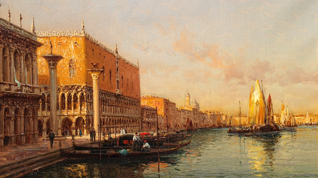 Marc Aldine, The doge's palace, Venice. Courtesy of Cotswold Art Antiques