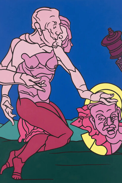 Valerio Adami, Bhutan, da un viaggio in Nepal, 2021. Courtesy of Templon