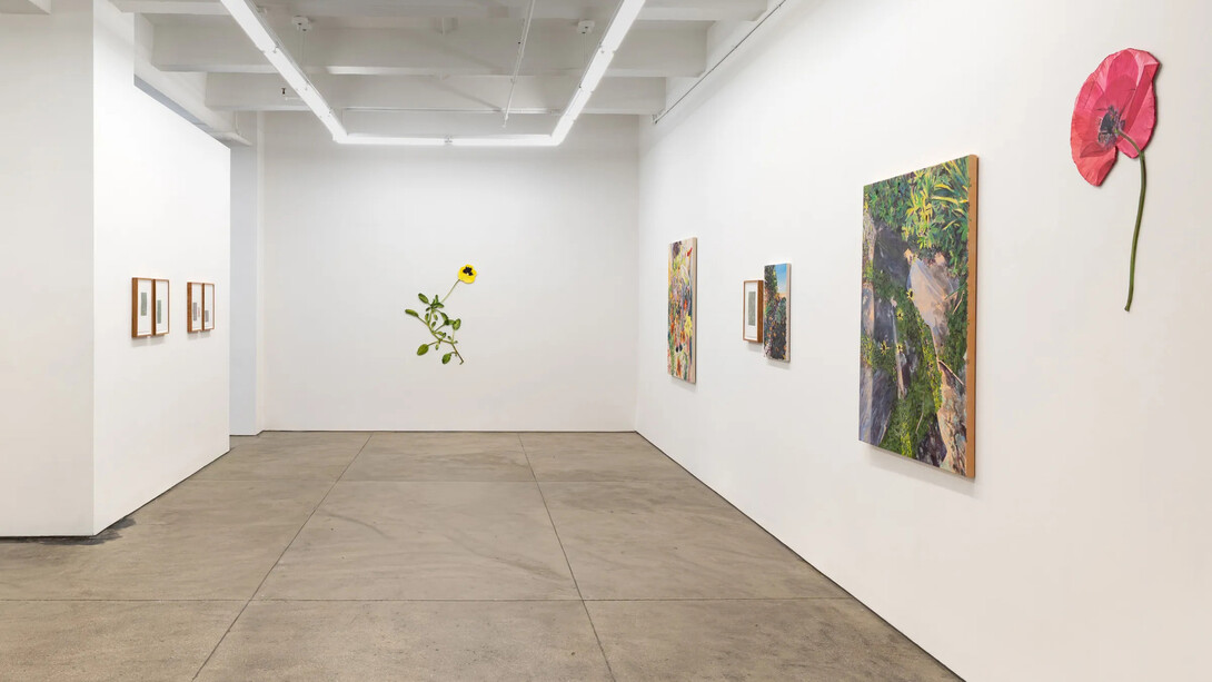 Carly Glovinski, Into the garden, exhibition view. Courtesy of Morgan Lehman Gallery