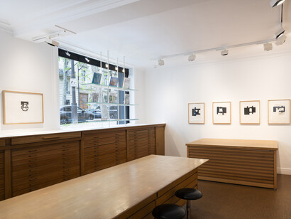 Eduardo Chillida, Estampes choisies, exhibition view. Courtesy of Galerie Lelong