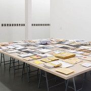 Exhibition overview A group exhibition with work by Dora García, Sharon Hayes, Emily Jacir, Mahmoud Khaled, Carlos Motta, Wu Tsang, and Akram Zaatari, as well as a letter by Quinn Latimer, Witte de With Center for Contemporary Art, 2018, photo by Kristien Daem.