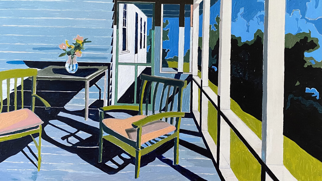 Gustave Carlson, Perry Hill screen porch final (detail). Courtesy of Mercury 20 Gallery