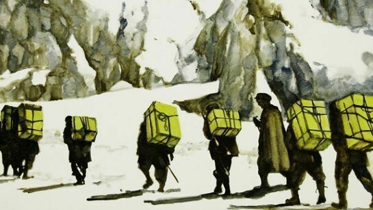 Chiara tagliazucchi, portatori, 35x45 cm