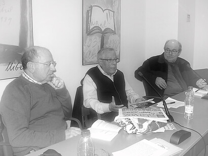 José Costero, en la presentación de uno de sus libros