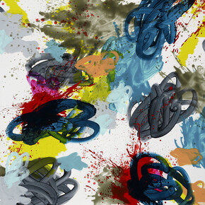 Jennifer Morrison, Ignition (detail), 2015, Oil on canvas, 168 x 168 cm