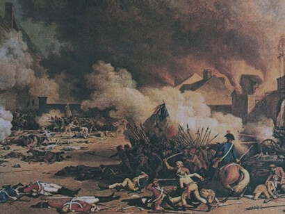 Run on the Tuileries on 10th August,1792 during the French Revolution