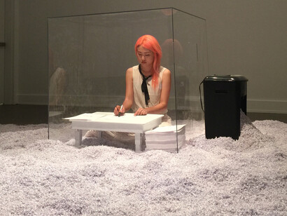 Minji Sohn,  1, 2, 3, 4, 5…100, performance photo