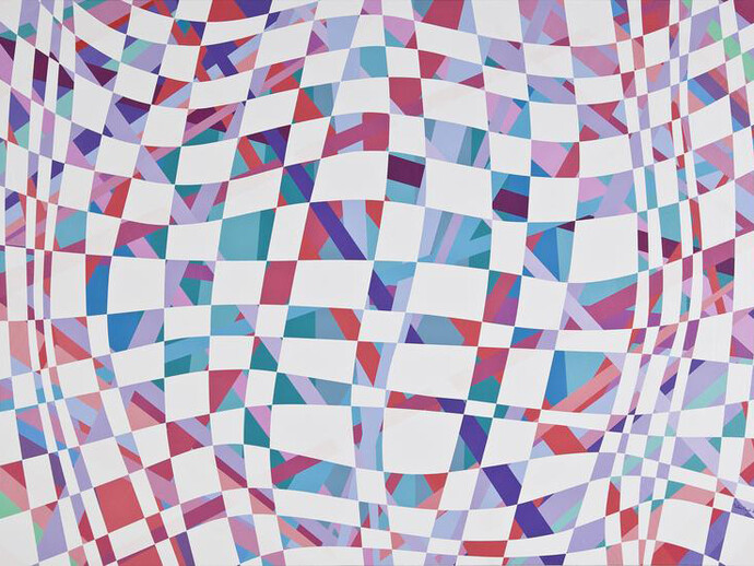 Trial No. 133, When Your Soul Got Mixed with Mine, 2016, acrylic on canvas, 185 x 250 cm. Courtesy of Ayyam Gallery