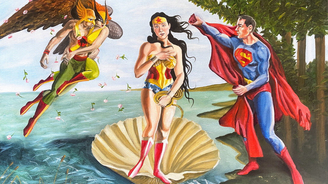 Issa Ibrahim, Birth of Wonder Woman, 2015. Courtesy of Fountain House Gallery
