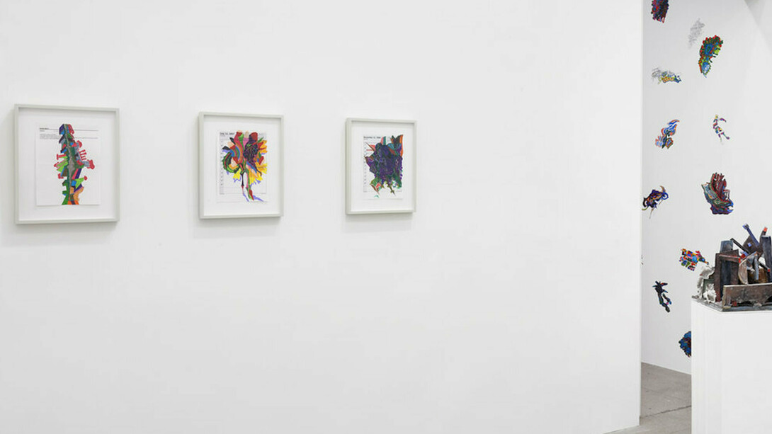 Edi Rama, Exhibition view. Courtesy of Marian Goodman Gallery