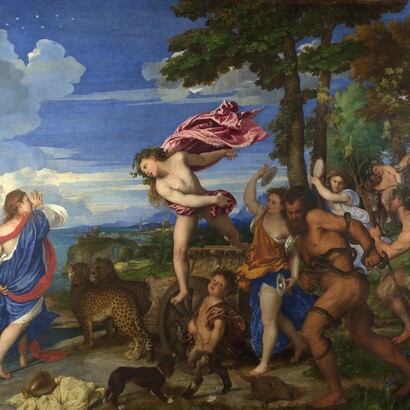 Tiziano, "Bacco e Arianna", 1520-23, National Gallery, Londra, UK