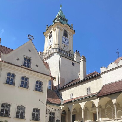 Il vecchio Municipio di Bratislava, Slovacchia, ph Flavius Roversi.  Bratislava è la capitale della Slovacchia dal 1993