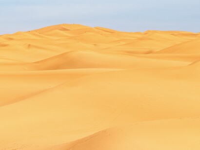 Erg Chigaga, Marruecos, parte del desierto del Sáhara. El Sáhara ha vivido cambios en su forma, fauna y vegetación con el paso del tiempo