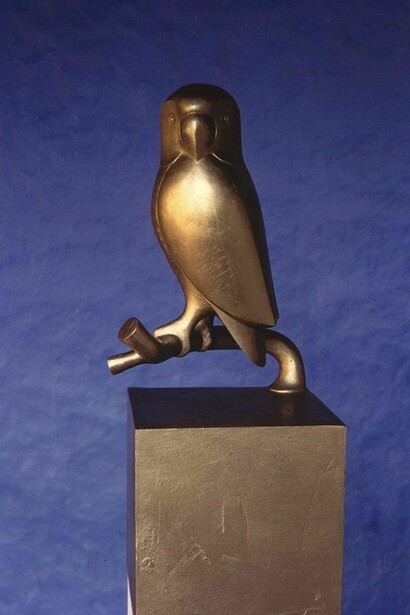 François-Xavier Lalanne (1927 - 2008), Oiseaux Branchés (Le Perroquet), 1995, Bronze, 41 x 16 x 17.5 cm; (16 1/8 x 6 1/4 x 6 7/8 in.), Edition of 8 + 4 AP, Copyright the artist, Courtesy Ben Brown Fine Arts