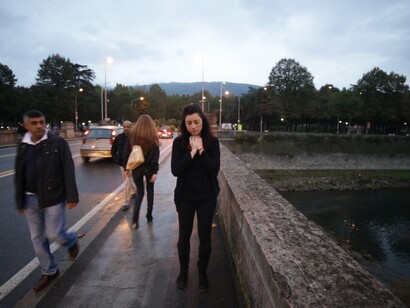 Virginia Zanetti, Vissi d’Arte, performance in vari luoghi, a cura di CAC Luigi Pecci-Dryphoto-Kinkaleri, Prato, 2014. Ph Andrea Abati, Matteo Innocenti