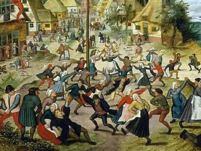 Épidémie dansante de 1518. Personne ne saurait expliquer pourquoi les victimes dansaient durant des jours, voire des semaines sans discontinuer 