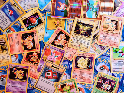 A colourful spread of Pokémon trading cards, representing the diversity of the modern collector market