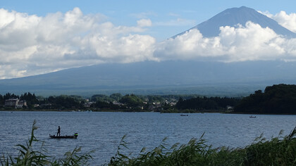 Vista del monte Fuji desde el lago Kawaguchi, Japón. Foto: Felipe Sérvulo