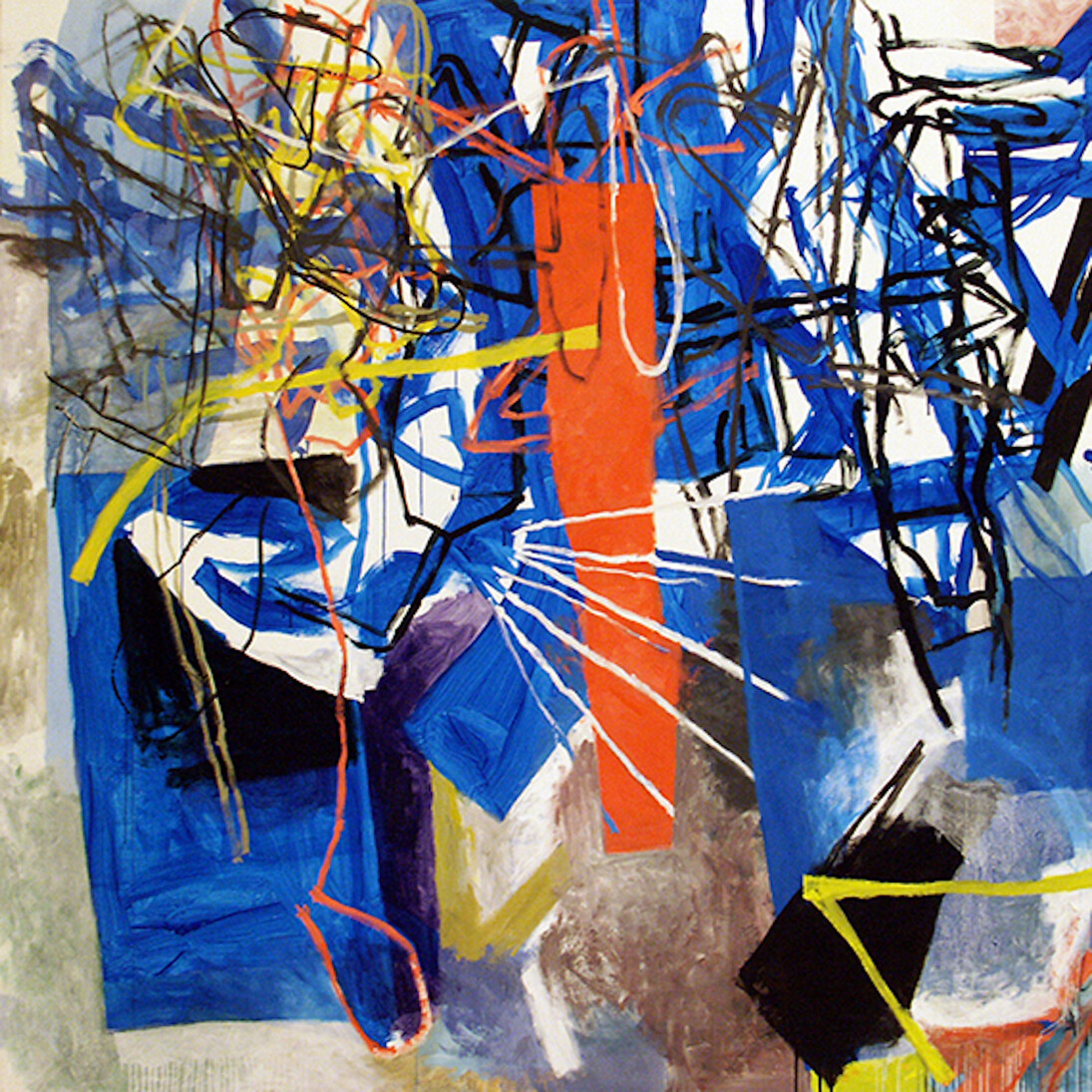 Xavier Grau, Imago II, 2007, Técnica mixta sobre lienzo, 200 x 220 cm. Courtesy of Galería Miguel Marcos
