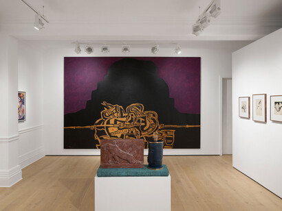 Dia Al-Azzawi, Excursion across time, exhibition view. Courtesy of Richard Saltoun Gallery 