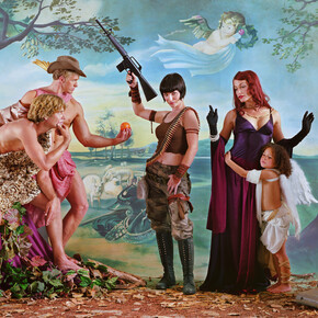 Eleanor Antin Judgement of Paris (after Rubens), 2007, from "Helen's Odyssey"
© Eleanor Antin. Courtesy the artist and Ronald Feldman Gallery, New York

