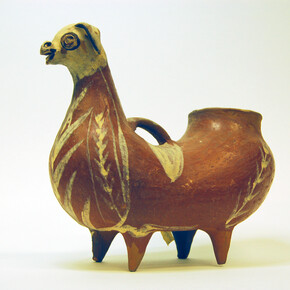 Ceramic llama drinking vessel, Peruvian folk art, 1960s, © Camberwell College of Arts, University of the Arts London