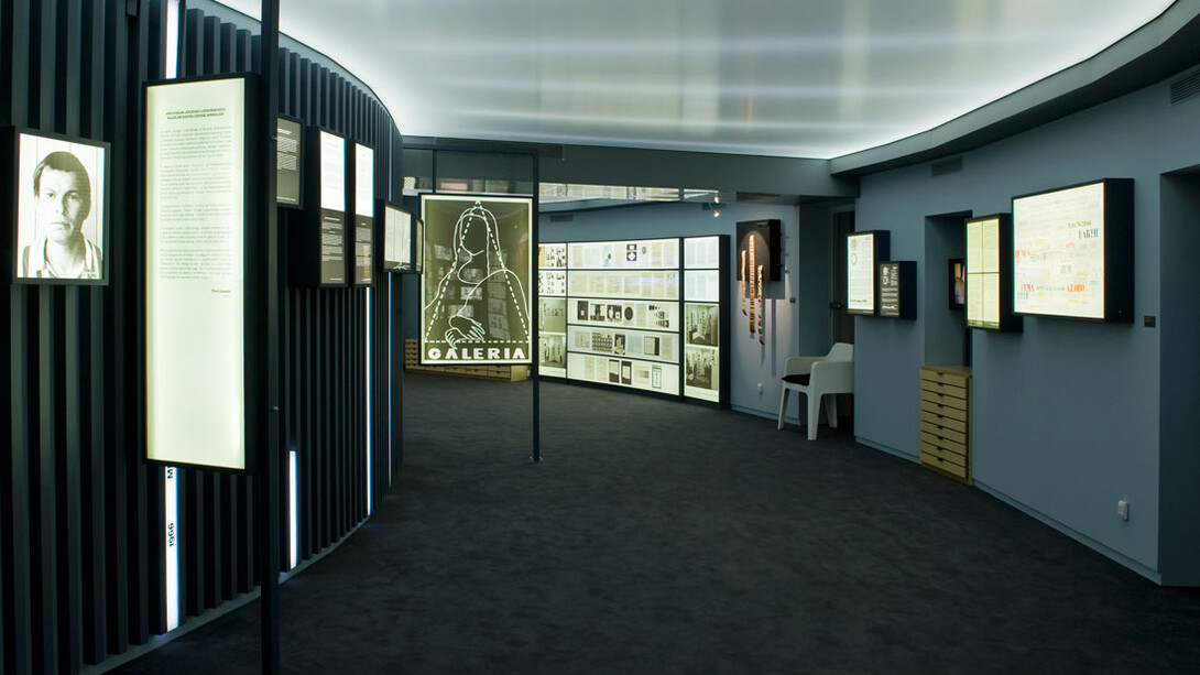 Jerzy Ludwiński archive, exhibition view. Courtesy of Wroclaw Contemporary Museum