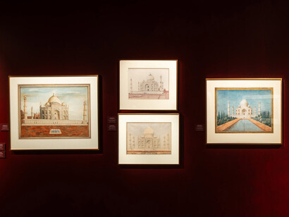 The mute eloquence of the Taj Mahal, exhibition view. Courtesy of DAG