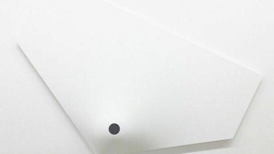 Norio Imai, White Ceremony - 110 Degrees , 1967/2013, 59 x 36 ¼ x 7 inches, 150 x 92 x 17.8cm - Acrylic, cotton cloth, plastic mold