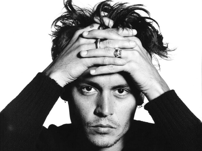 David Bailey, Johnny Depp, 1995