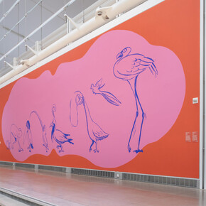 Catalina Schliebener Muñoz, Buenos vecinos, exhibition view. Courtesy of Queens Museum