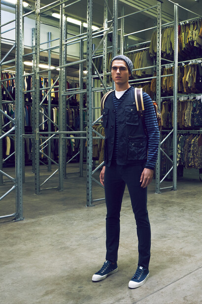 Ph. Rocco Bizzarri, Styling Alberto Caselli Manzini, Make-Up and Hair Chiara Bussei, Model Matteo Sessa at Independent Model Management, Ph. Assistant Giovanni Fato