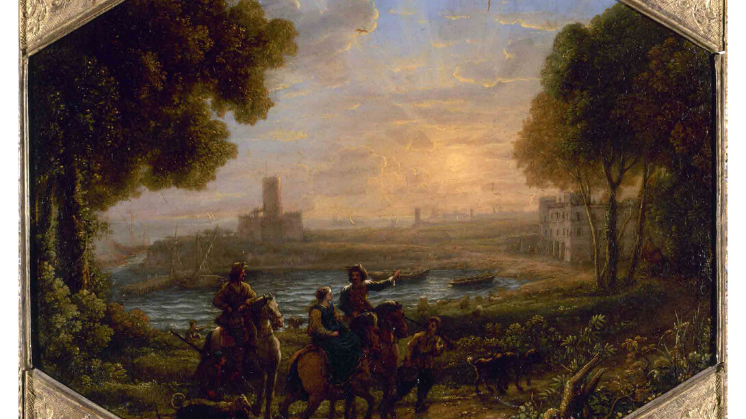 Claude Gellée dit Le Lorrain, Paysage avec le port de Santa Marinella, 1640-1682, Musée des Beaux-Arts de la Ville de Paris, Petit Palais © Petit Palais / Roger-Viollet