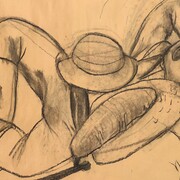 Lorenzo Scotto di Luzio, Benino, cm 100 x 150, carboncino su carta, 2017, courtesy the artist and T293, Roma