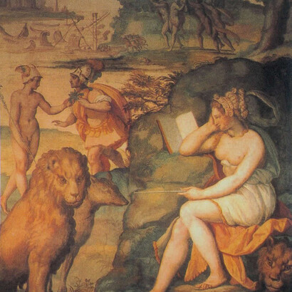Alessandro Allori. La maga Circe avvelena i compagni di Odisseo, 1580
