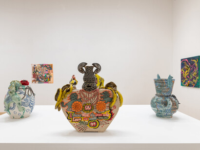 Jiha Moon, Fool’s moon, exhibition view. Courtesy of Derek Eller Gallery