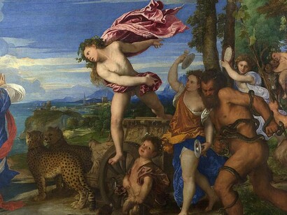 Tiziano Vecellio, Bacco e Arianna, olio su tela, 1520-1523, National Gallery, Londra, Regno Unito