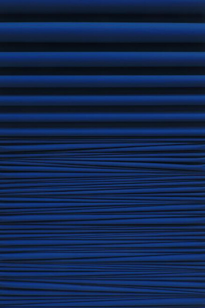 Umberto Mariani, Senza Titolo, 2015, Peinture vinylique et sable sur feuille de plomb, 120,5 x 80,5 cm, Courtesy Opera Gallery