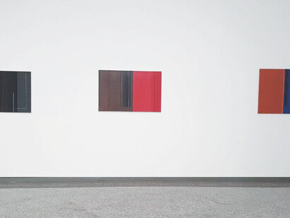 Luc Peire, Exhibition view. Courtesy of Lorenzelli Arte