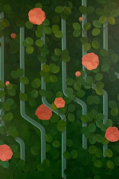 Lucía Rodríguez Pérez, Untitled (green veil) (detail). Courtesy of Uprise Art