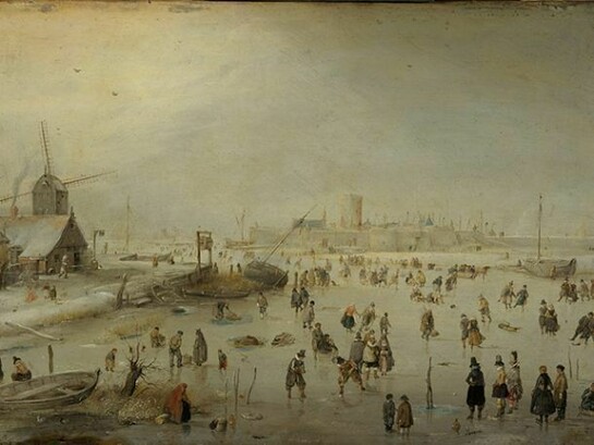 Hendrick Avercamp, Winter Landscape, about 1630, Oil on copper, 28.60 x 42.20 cm, National Galleries of Scotland (Bequest of David Laing 1879)