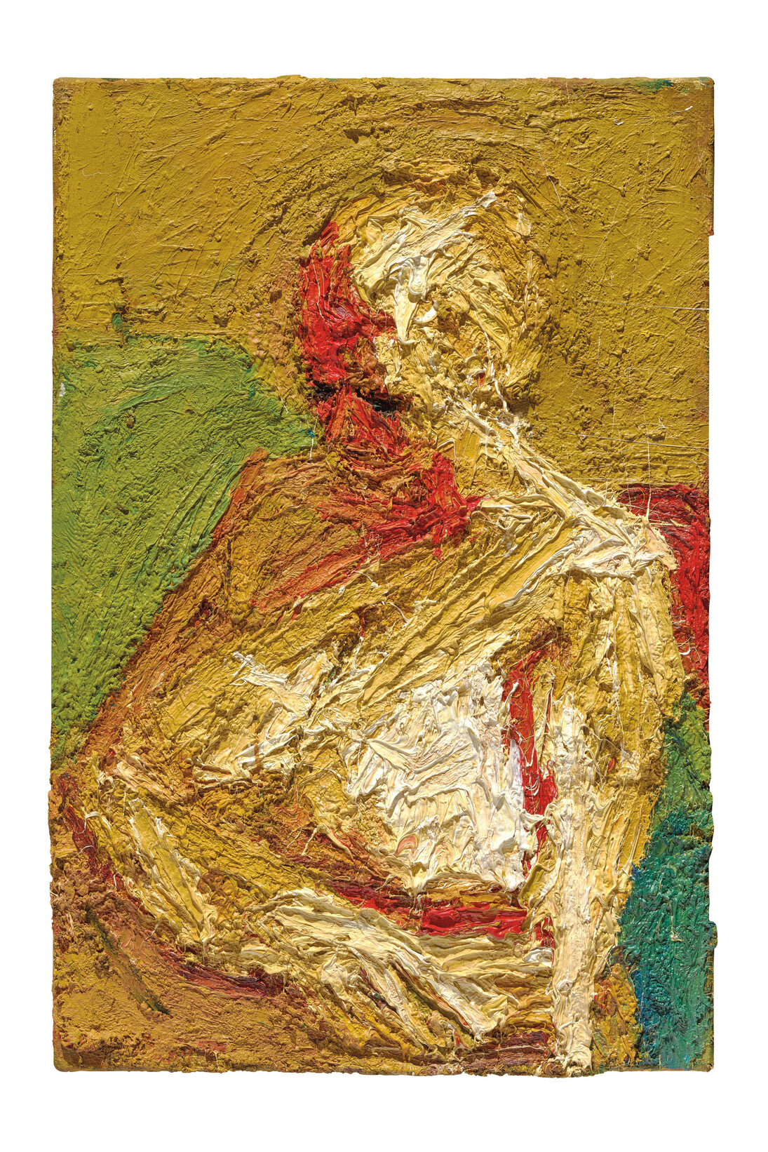 Frank Auerbach, E.O.W., Half-length Nude, 1958, Oil paint on board, 762 x 508 mm, Private collection courtesy of Eykyn Maclean, LP © Frank Auerbach, courtesy Marlborough Fine Art

