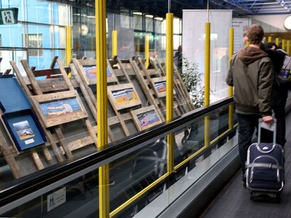 Madrid. Exposición en el aeropuerto de Barajas
