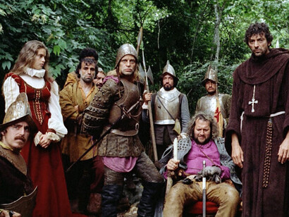 Fotograma del filme «Aguirre: la ira de Dios», coproducción alemana-mexicana-peruana de 1972, escrita y dirigida por Werner Herzog y protagonizada por Klaus Kinski