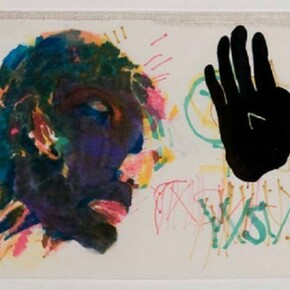 Clint Colburn, Palm Teller, 2013, Mixed media on paper, 9" x 12" (paper size)