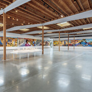 Judith F. Baca, The great wall of Los Angeles, exhibition view. Courtesy of Jeffrey Deitch