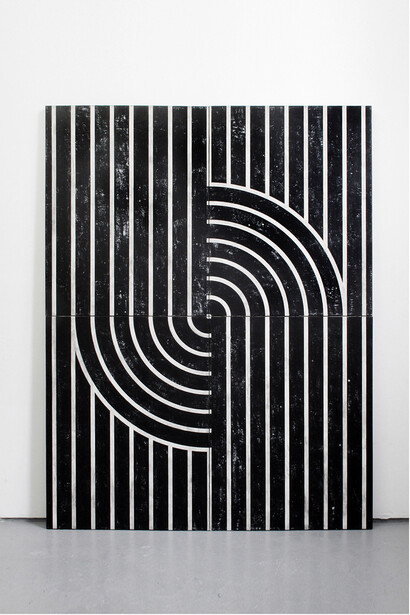 Davide Balliano, ‘Untitled’, 2014, Plaster, gesso and lacquer on wood board, 60 x 80 in. /
152.4 x 203.2 cm