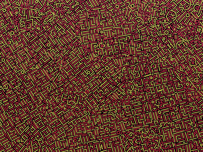 Lu Xinjian, Mayfair, 2013, 135 x 200 cm, Acrylic on canvas